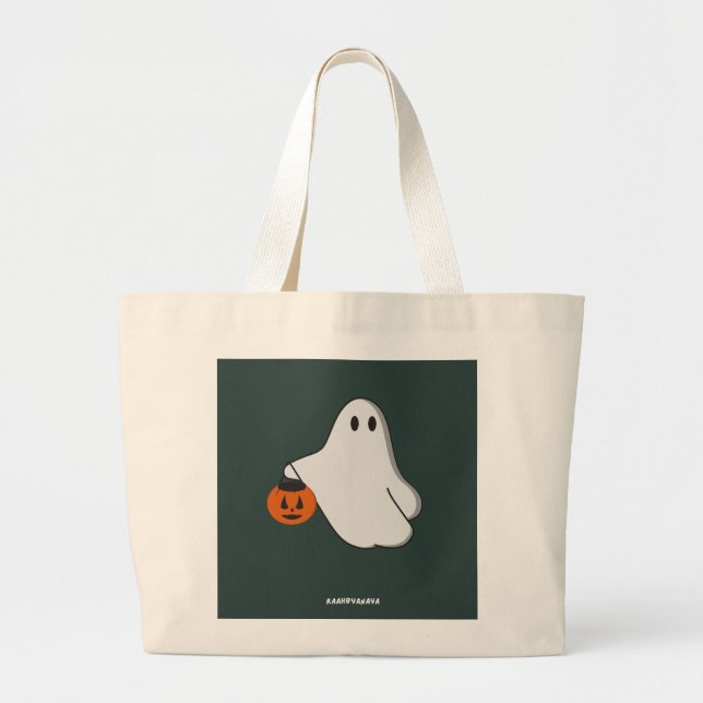 Denna design är perfekt för Halloween-älskare Jumbo Tygkasse (Framsidan)