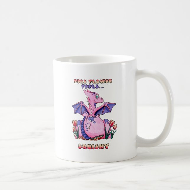 Denna drake för bebis för blommakänselförnimmelser kaffemugg (Höger)