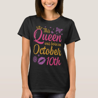 Denna drottning föddes den 19 oktober Grattis på f T Shirt