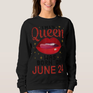 Denna drottning föddes den 24 juni Grattis på föde T Shirt