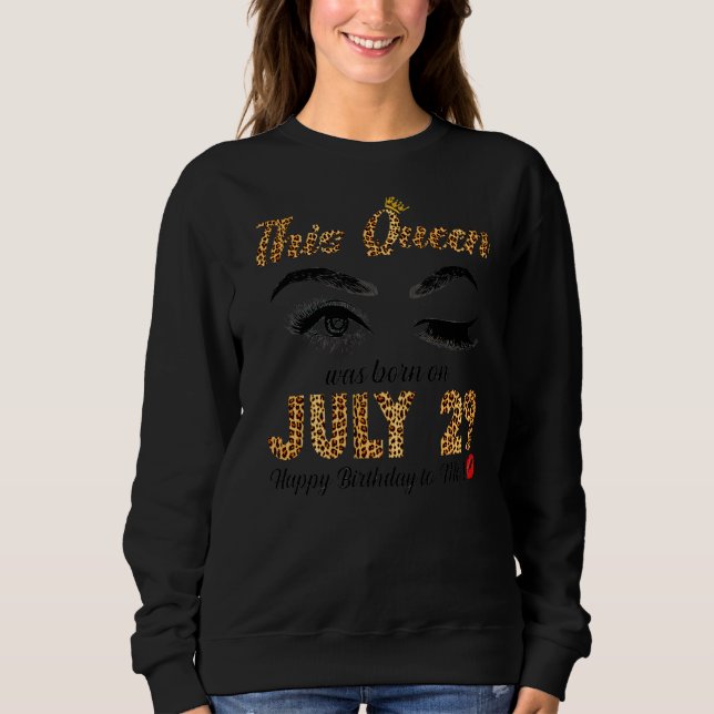 Denna drottning föddes i juli 29 Grattis på födels T Shirt (Framsida)