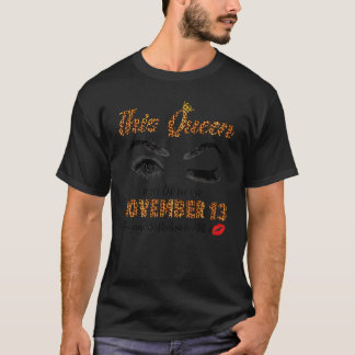 Denna drottning föddes i oktober 13 Grattis på föd T Shirt