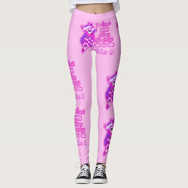 Denna drottning följer aldrig regler leggings (Framsida)
