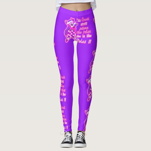 Denna drottning följer aldrig regler leggings (Framsida)