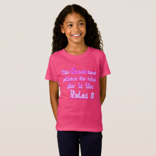 Denna drottning följer aldrig regler shock rosa t shirt