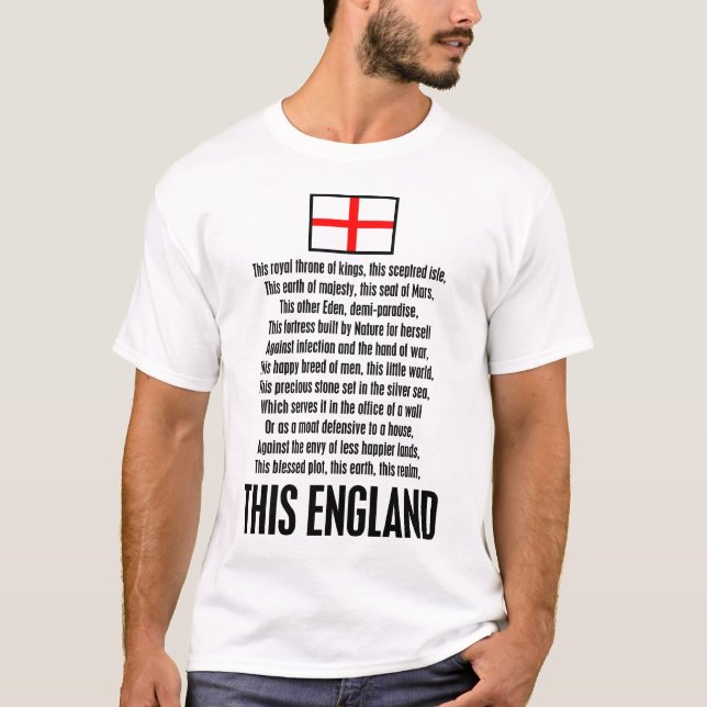 Denna England Tee Shirt (Framsida)