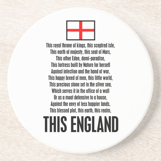 Denna England Underlägg Sandsten (Framsidan)