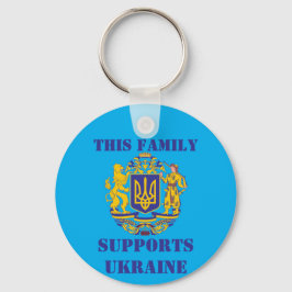 DENNA FAMILJ STÖDER UKRAINA NYCKELRING