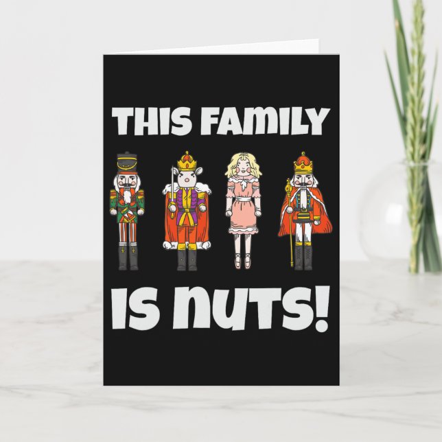 Denna familjen är nötter Nötknäppargänget Matchnin Kort (Framsida)
