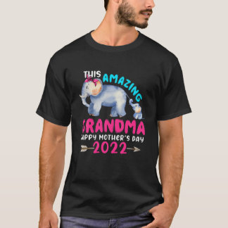 Denna Fantastisk Grandma Mors dag 2022 Elephant Mo T Shirt