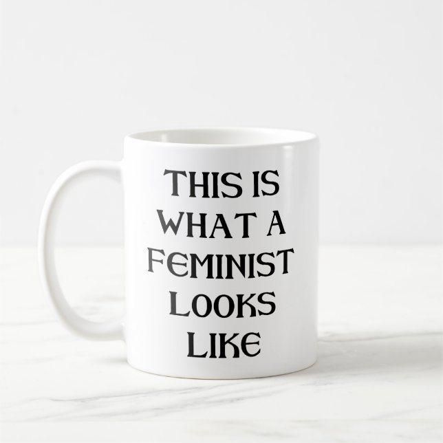Denna feminist kaffemugg (Vänster)