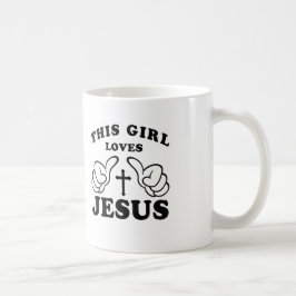 DENNA FLICKA ÄLSKAR JESUS KAFFEMUGG