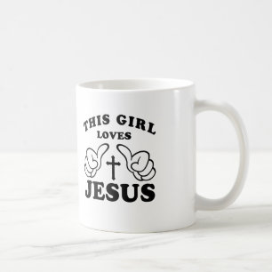 DENNA FLICKA ÄLSKAR JESUS KAFFEMUGG