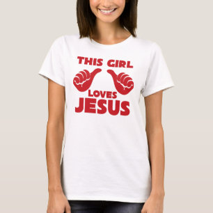 Denna flicka älskar Jesus kvinna skjortan för T T-shirt