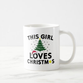 Denna flicka älskar jul kaffemugg