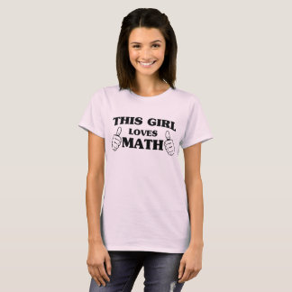 Denna flicka älskar Math Tee