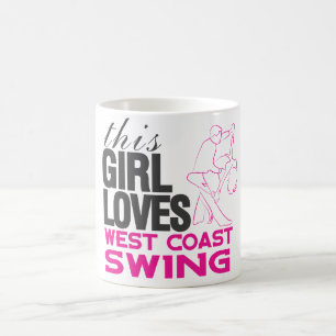 Denna flicka älskar västkustengungamuggen kaffemugg