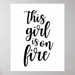 Denna flicka är avfyrar på affischen poster