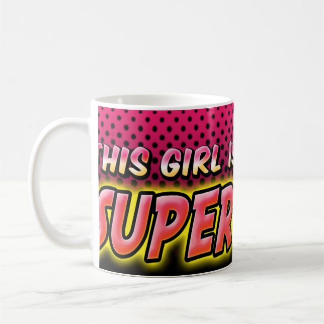 Denna flicka är en Superwoman Kaffemugg (Vänster)