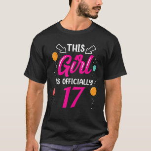Denna flicka är officiellt 17 år gammal t shirt