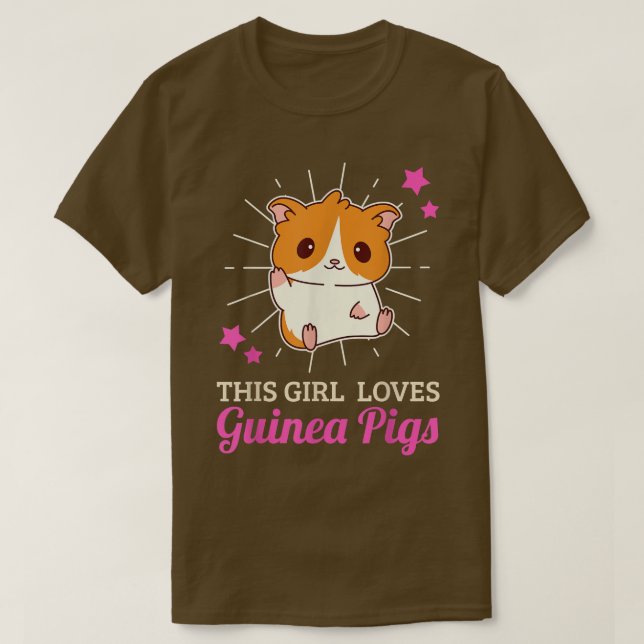 Denna flicka Kärlek Guinea Grisar T-Shirt (Design framsida)