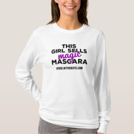 Denna flicka säljer den magisk Mascara Lång-Muff T-shirt