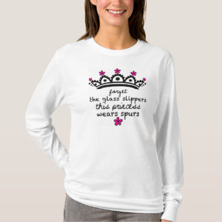 Denna för Sporra-vit för Princess Ha på sig tshirt Tee