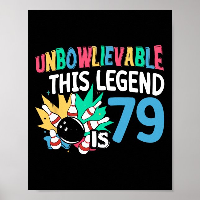 Denna förklaring är 79 Bowling 79:e födseln Poster (Framsidan)