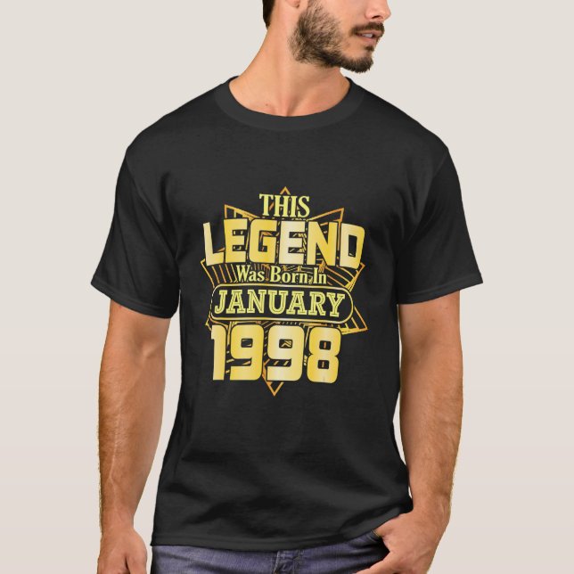 Denna förklaring föddes i januari 1998 Lycklig Bir T Shirt (Framsida)