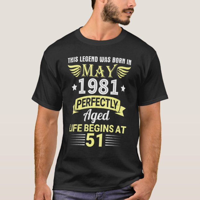 Denna förklaring föddes i maj 1981 Åldrasens livst T Shirt (Framsida)