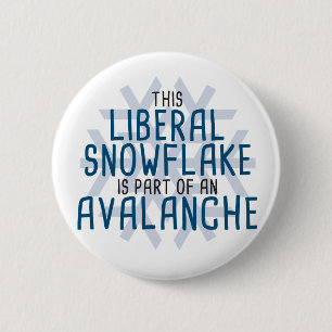 Denna frisinnade Snowflake är delen av en lavin Knapp