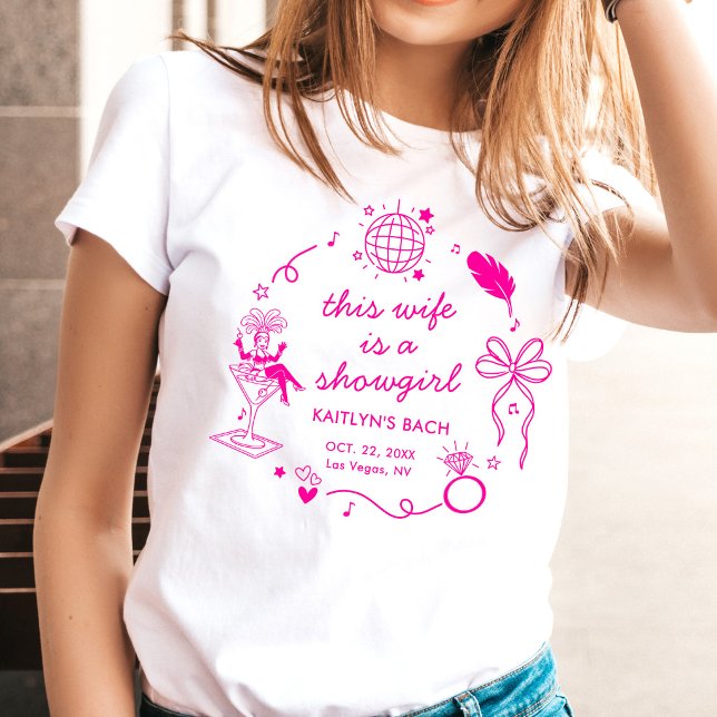 Denna fru är en showgirl Möhippa Fest T Shirt (Skapare uppladdad)