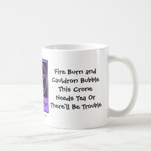 Denna gammal käring behöver Tea! Tea-knarkare Kaffemugg