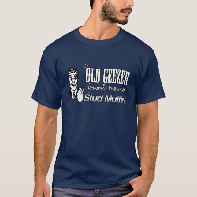 Denna gammala Geezer dubbar förr, den gammala Tee Shirt (Framsida)