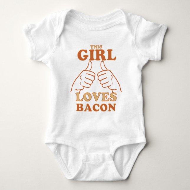 Denna GIRL Kärlek Bacon Bacon Kärlek Gift Idea Tröja (Framsida)