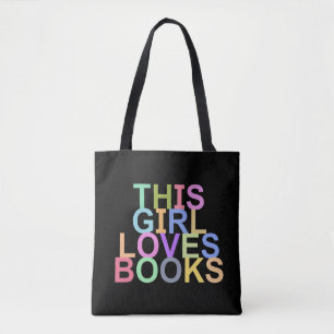DENNA GIRL KÄRLEK BOKAR TOTE BAG TYGKASSE