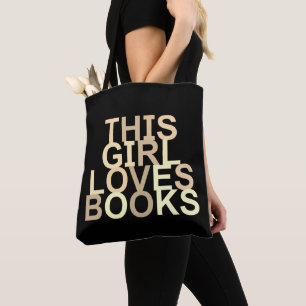 DENNA GIRL KÄRLEK BOKAR TOTE BAG TYGKASSE