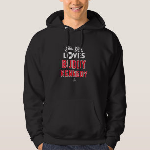 Denna Girl Kärlek Buddy Kennedy Philadelphia Baseb Hoodie