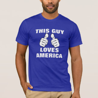 Denna grabb älskar Amerika Tee