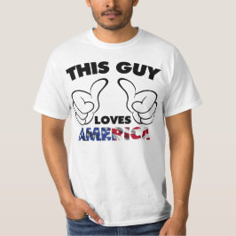 Denna grabb älskar Amerika Tee Shirt
