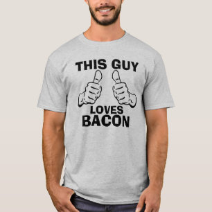 Denna grabb älskar bacon formulerar tee shirt