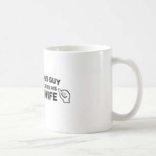 Denna grabb älskar hans fru kaffemugg
