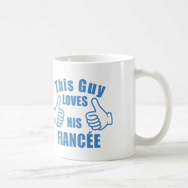 Denna grabb älskar hans valentin för kaffemugg (Höger)