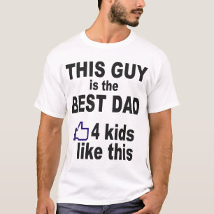 DENNA GRABB ÄR DEN BÄST PAPPAN, 4 UNGAR GILLAR TRÖJA