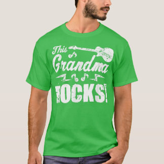 Denna Grandma Sten TGuitar Rock n Roll Funny Te T Shirt
