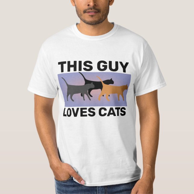 DENNA GUY KÄRLEK CATS MANAR STAT-SHIRTS T SHIRT (Framsida)