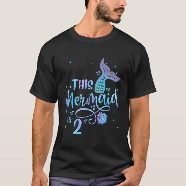 Denna Havfrun Är 2 2:a Havfrun T Shirt (Framsida)