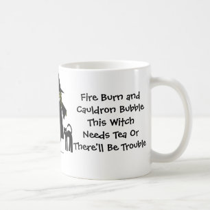 Denna häxa behöver Tea! Tea-knarkare kuper/mugge Kaffemugg