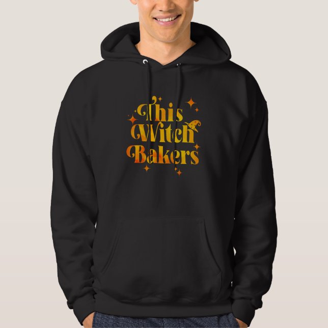Denna häxbakares Halloween Hoodie (Framsida)