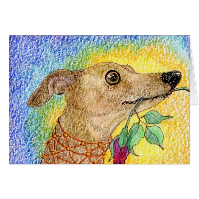 Denna hund som siktas för att behaga… hälsningskort (Framsidan Horizontal)